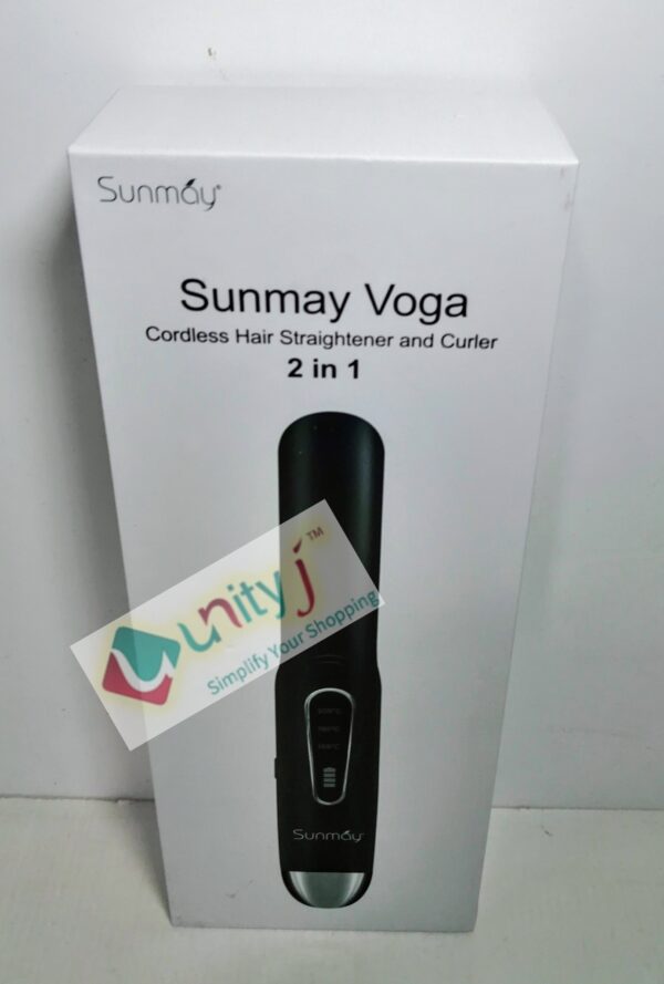 Unityj Uk Beauty SUNMAY Voga 2 In 1 Cordless Hair Straighteners And Curler BLACK 546