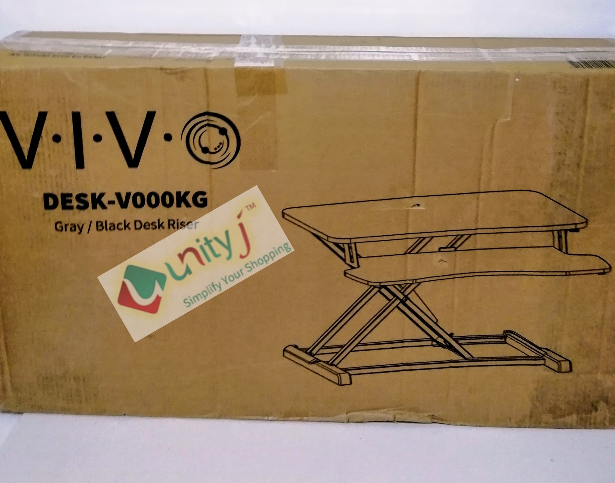 Unityj Uk Computers VIVO Standing 81 Cm Desk Converter, DESK V000KG 1 1190 Unityj Uk Computers VIVO Standing 81 Cm Desk Converter, DESK V000KG 1 1190