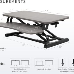 Unityj Uk Computers VIVO Standing 81 Cm Desk Converter, DESK V000KG 2 1191 Unityj Uk Computers VIVO Standing 81 Cm Desk Converter, DESK V000KG 2 1191