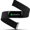 COOSPO Chest Strap Heart Rate Monitor H9Z Bluetooth 5.0 ANT+ HR Sensor for Cardio Sessions, Fitness Classes, Home Gym & Outdoor Training – IP67 Waterproof, Rechargeable, HRV Support, LED Zone Indicator, Compatible with Wahoo Strava Polar Peloton Zwift