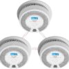 X-Sense Wireless Interlinked Smoke Alarms & CO Detector, 3-Pack, LCD Display, 10-Year Battery, 2-in-1 Photoelectric Smoke & CO Sensor, Link+ SC07-W