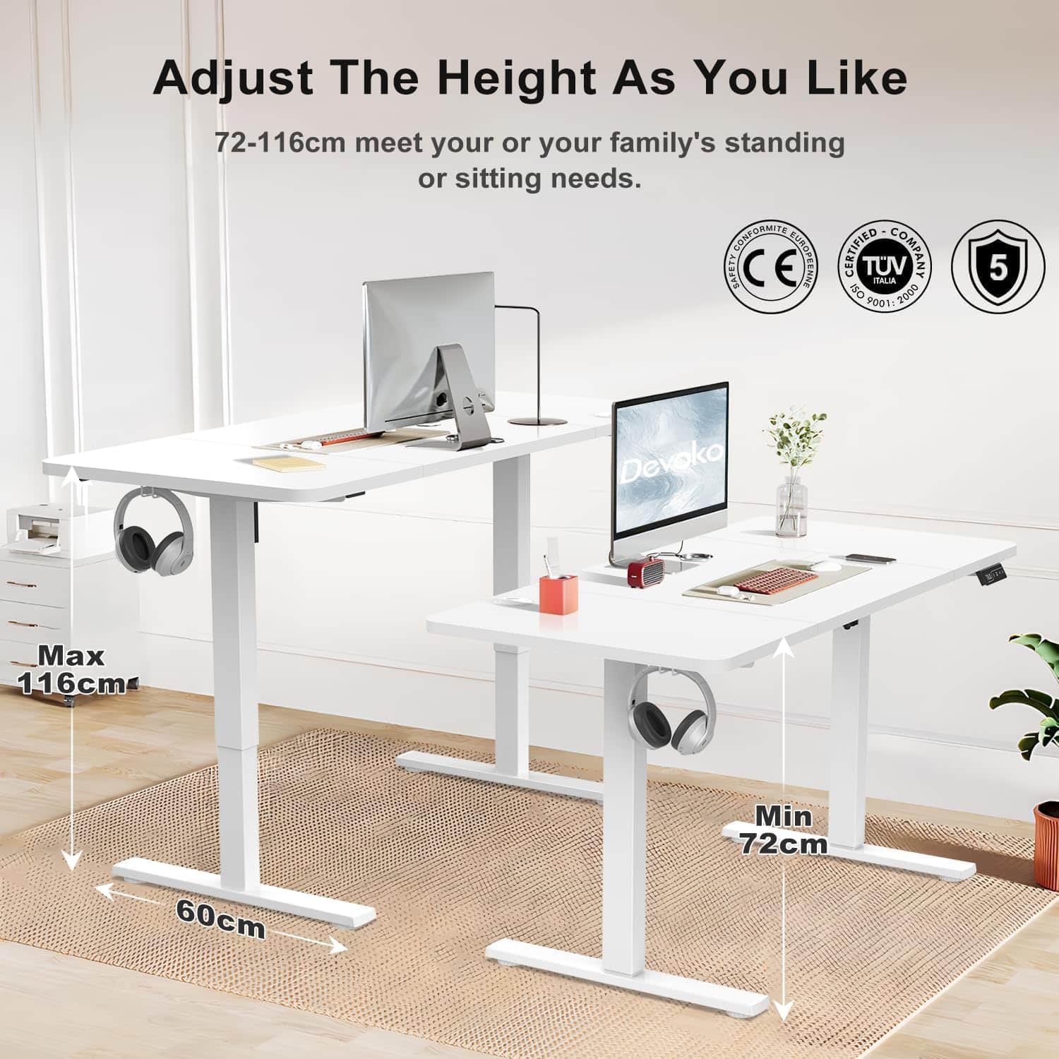 Unityj Uk Computers Devoko Electric Standing Desk 1 1363 Unityj Uk Computers Devoko Electric Standing Desk 1 1363