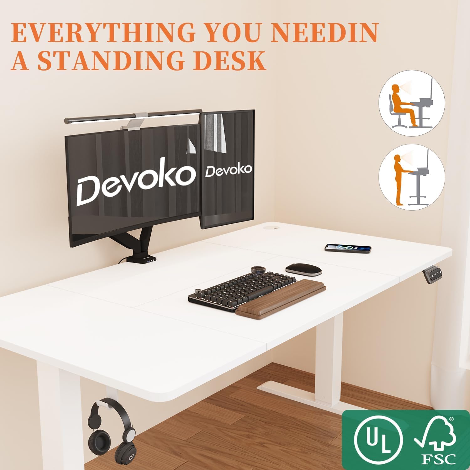 Unityj Uk Computers Devoko Electric Standing Desk 3 1361 Unityj Uk Computers Devoko Electric Standing Desk 3 1361