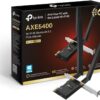 TP-Link AX5400 Tri-Band Wi-Fi 6E Bluetooth 5.3 PCIe Adapter – Ultra-Low Latency, Two Antennas, Intel Chipset, Windows 11, Ideal for Gaming, AR/VR, 8K Streaming, Home Office (Archer TXE72E)