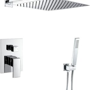 Unityj Uk Bath VALAZ Chrome Single Lever Wall Mounted Shower 173