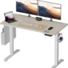 Bestier Electric Standing Desk Height Adjustable 120x60cm – USB Charging Port, Memory Smart Panel, Sit Stand Workstation, Anti-Collision Safety, Backpack Hook, Side Storage Bags, Home Office Study Ergonomic Computer Table
