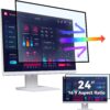 MEQATS 24 Inch Anti Blue Light Screen Filter – HD Eye Protection for 16:9 Monitors, Anti‑Glare & UV Blocking Film, Bubble‑Free Install, Frameless Fit for Dell, HP, LG, Ideal for Office, Study & Home Use