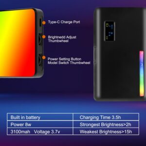 Unityj Uk Audio Video MEQATS W140 RGB LED Video Light 4 353 Unityj Uk Audio Video MEQATS W140 RGB LED Video Light 4 353