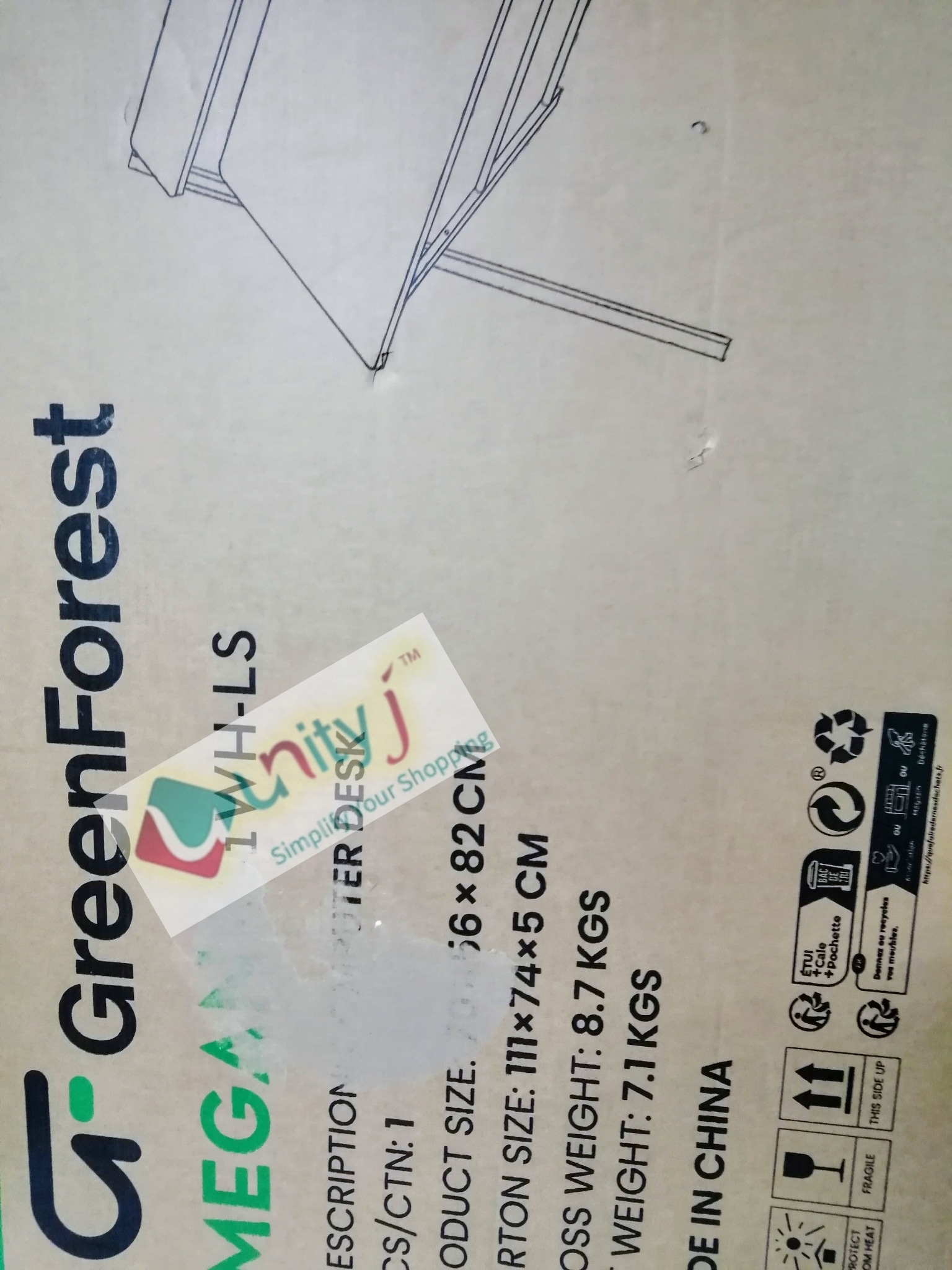 Unityj Uk Computers GreenForest Folding Desk White 1 1630 Unityj Uk Computers GreenForest Folding Desk White 1 1630