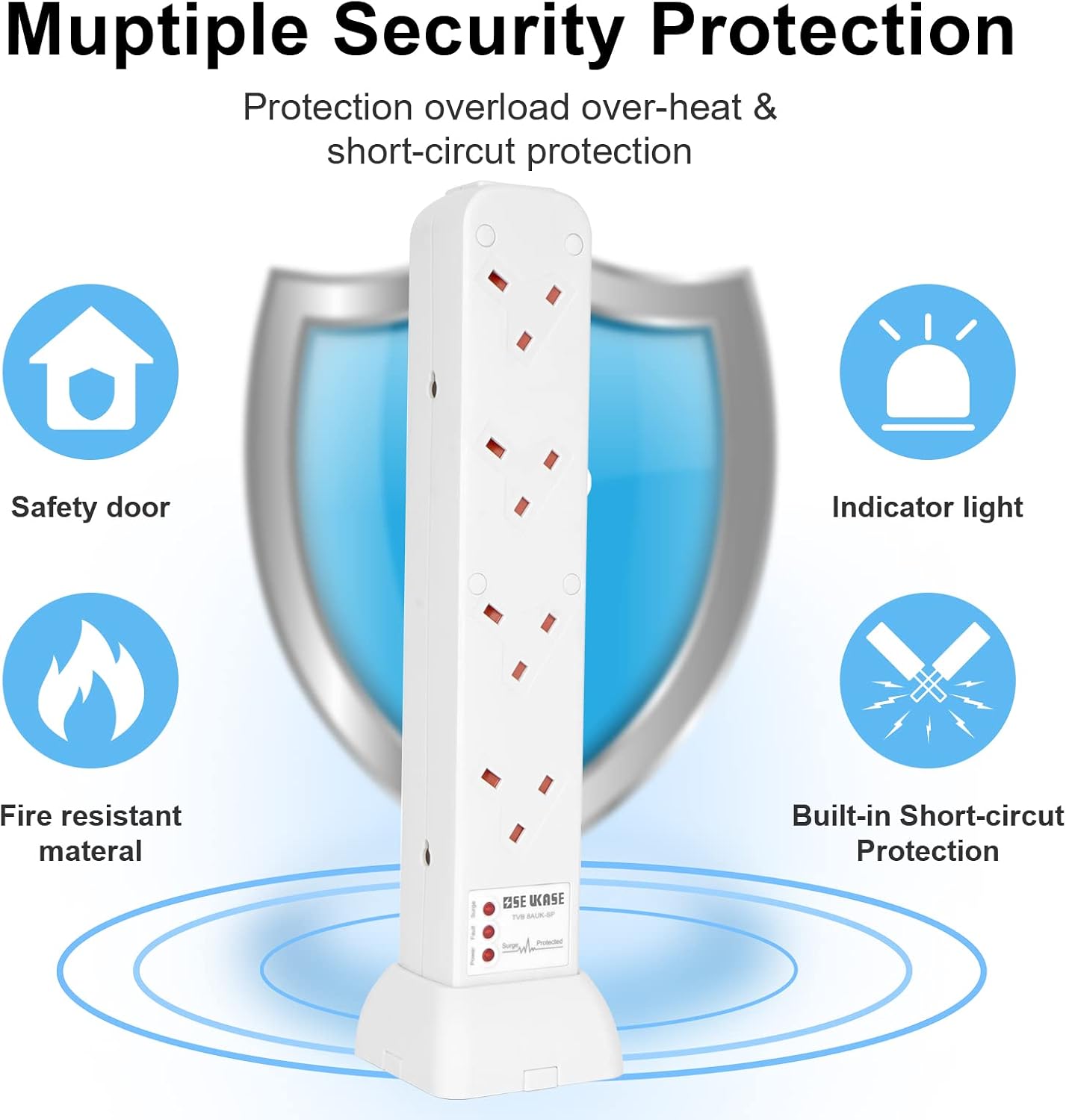 Unityj Uk Household Tower Extension Lead Surge Protected 2 512 Unityj Uk Household Tower Extension Lead Surge Protected 2 512