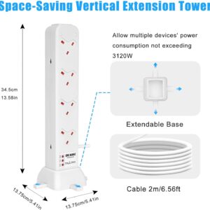 Unityj Uk Household Tower Extension Lead Surge Protected 4 510 Unityj Uk Household Tower Extension Lead Surge Protected 4 510