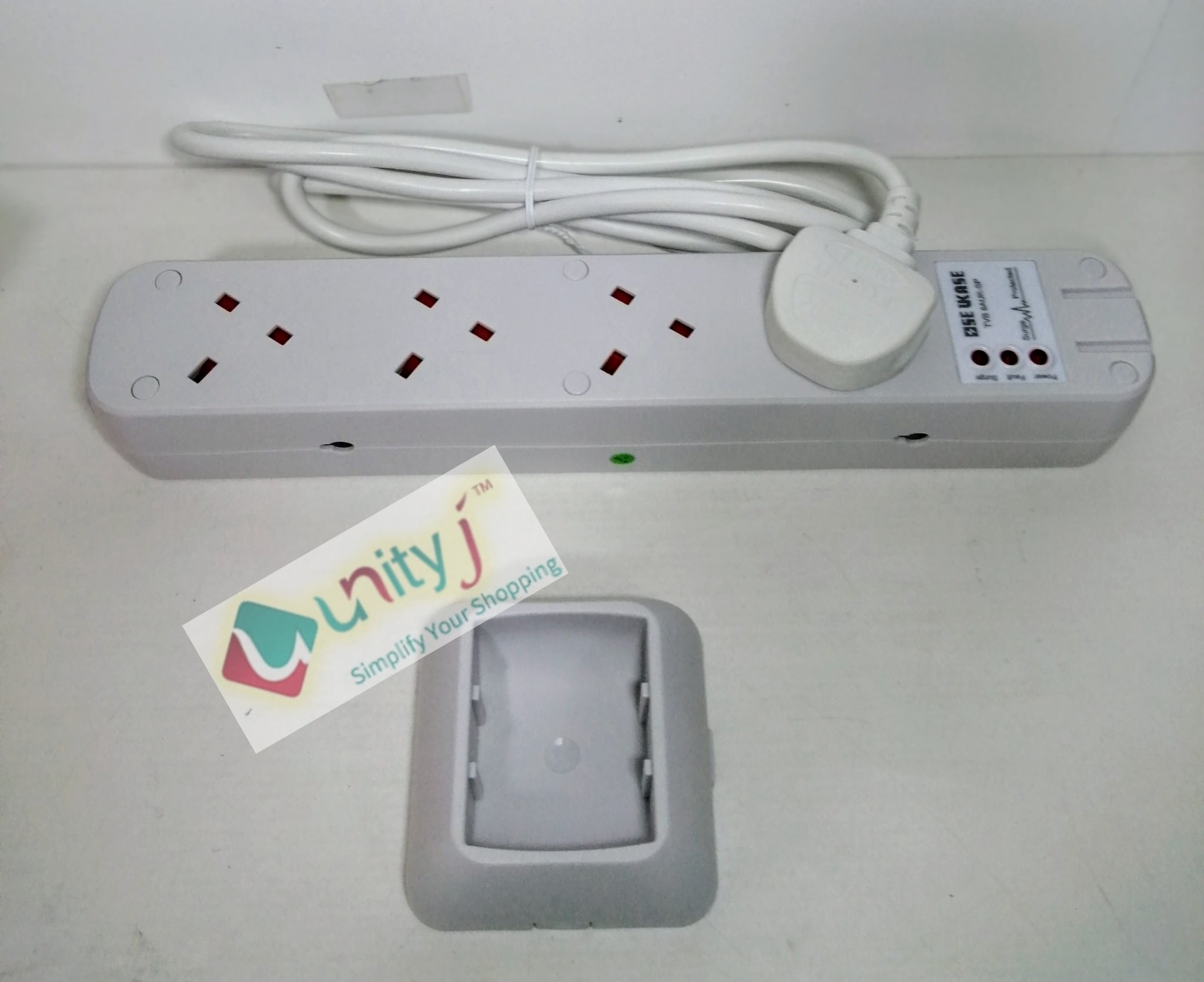 Unityj Uk Household Tower Extension Lead Surge Protected, 8 Way 3 506 Unityj Uk Household Tower Extension Lead Surge Protected, 8 Way 3 506