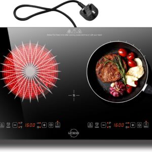 Unityj Uk Kitchen Appliances Double Ceramic Hob 1886