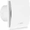 Bosch Bathroom Extractor Fan 1500W – 100mm Quiet Ventilation System with Non-Return Valve, Adjustable Timer, Light Switch Control, White for Moisture & Odour Removal