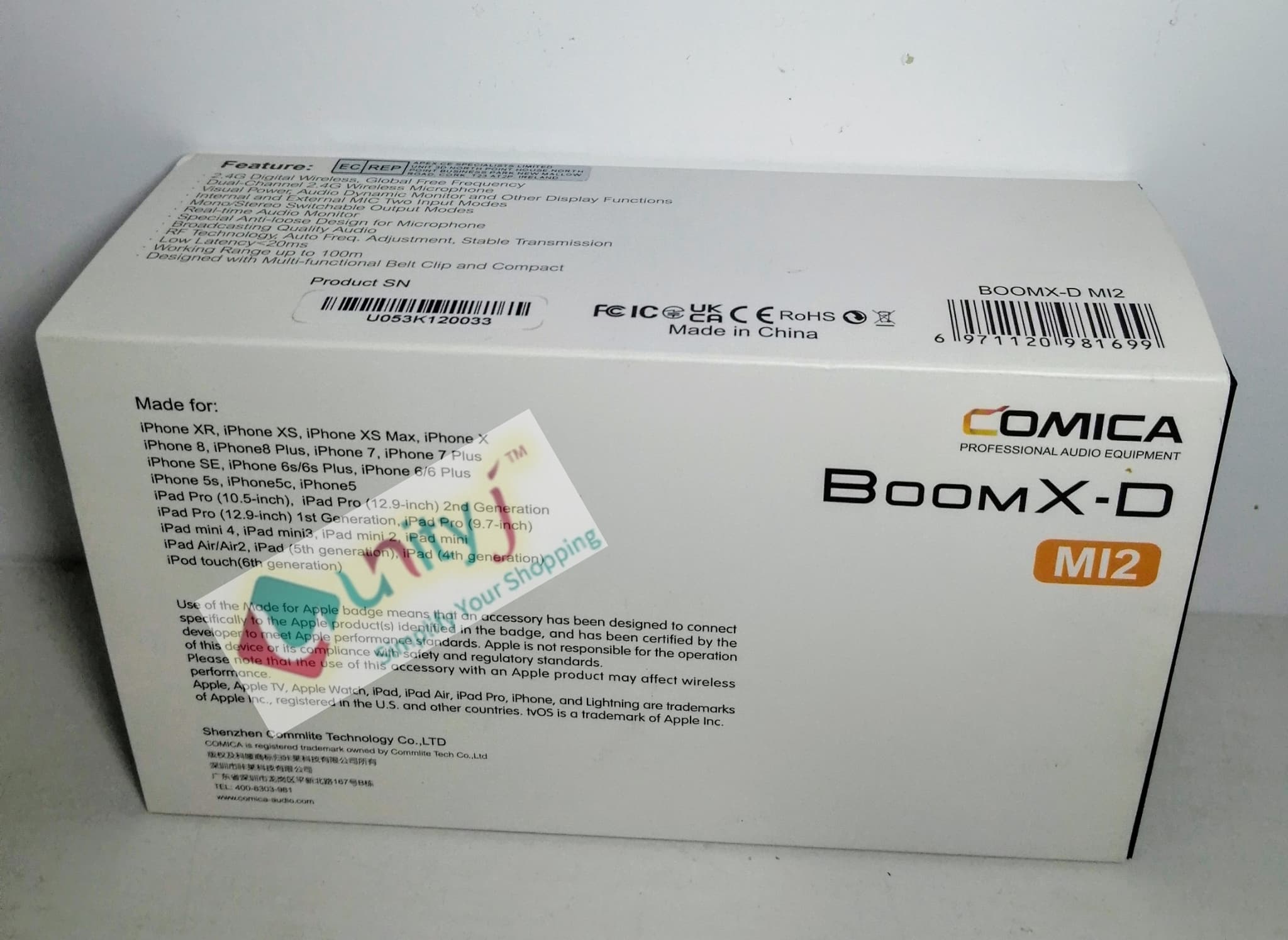 Unityj Uk Audio Video Comica BoomX DMI2 2.4G Wireless Microphone System 1 373 Unityj Uk Audio Video Comica BoomX DMI2 2.4G Wireless Microphone System 1 373