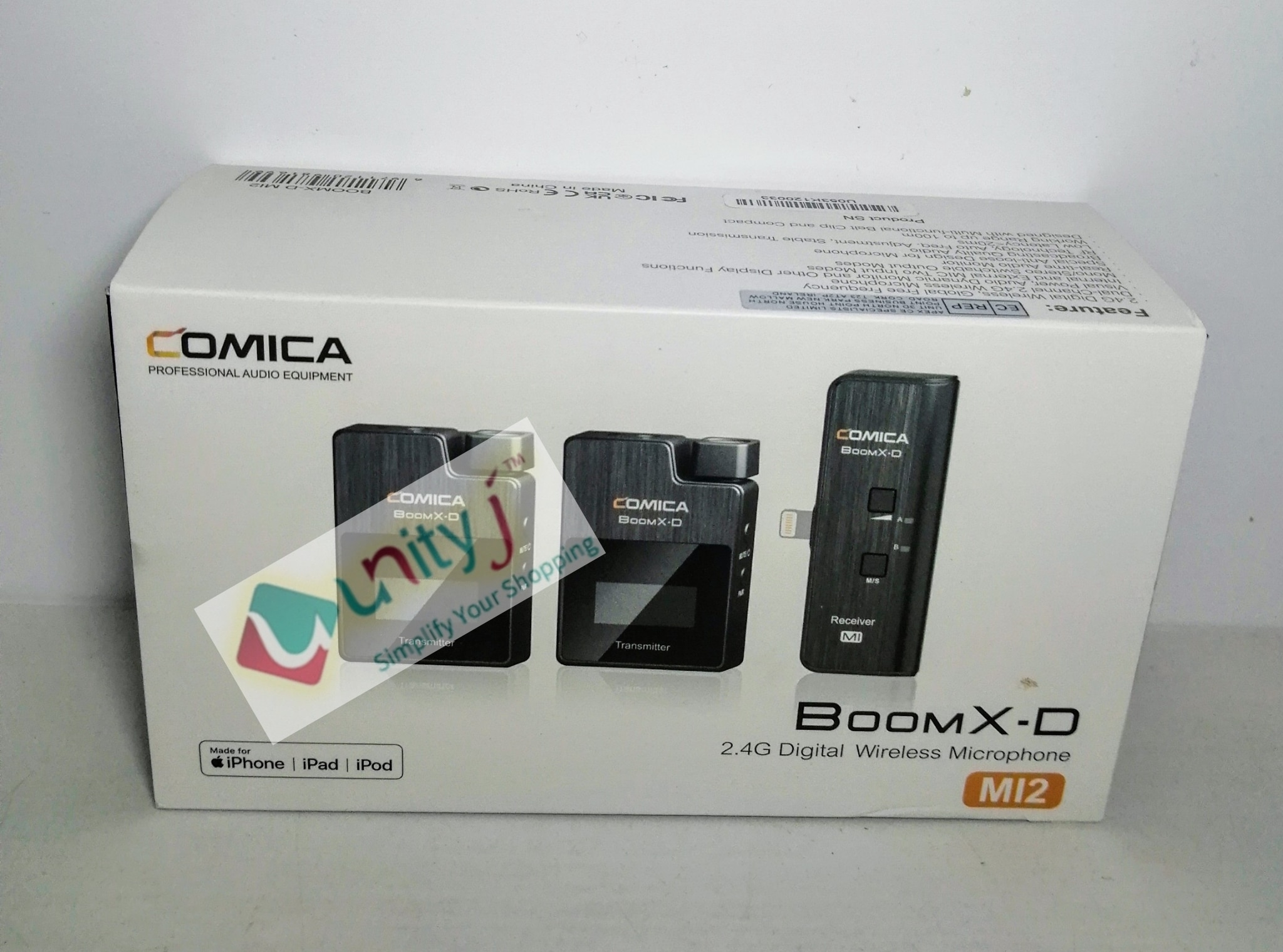 Unityj Uk Audio Video Comica BoomX DMI2 2.4G Wireless Microphone System 372 Unityj Uk Audio Video Comica BoomX DMI2 2.4G Wireless Microphone System 372