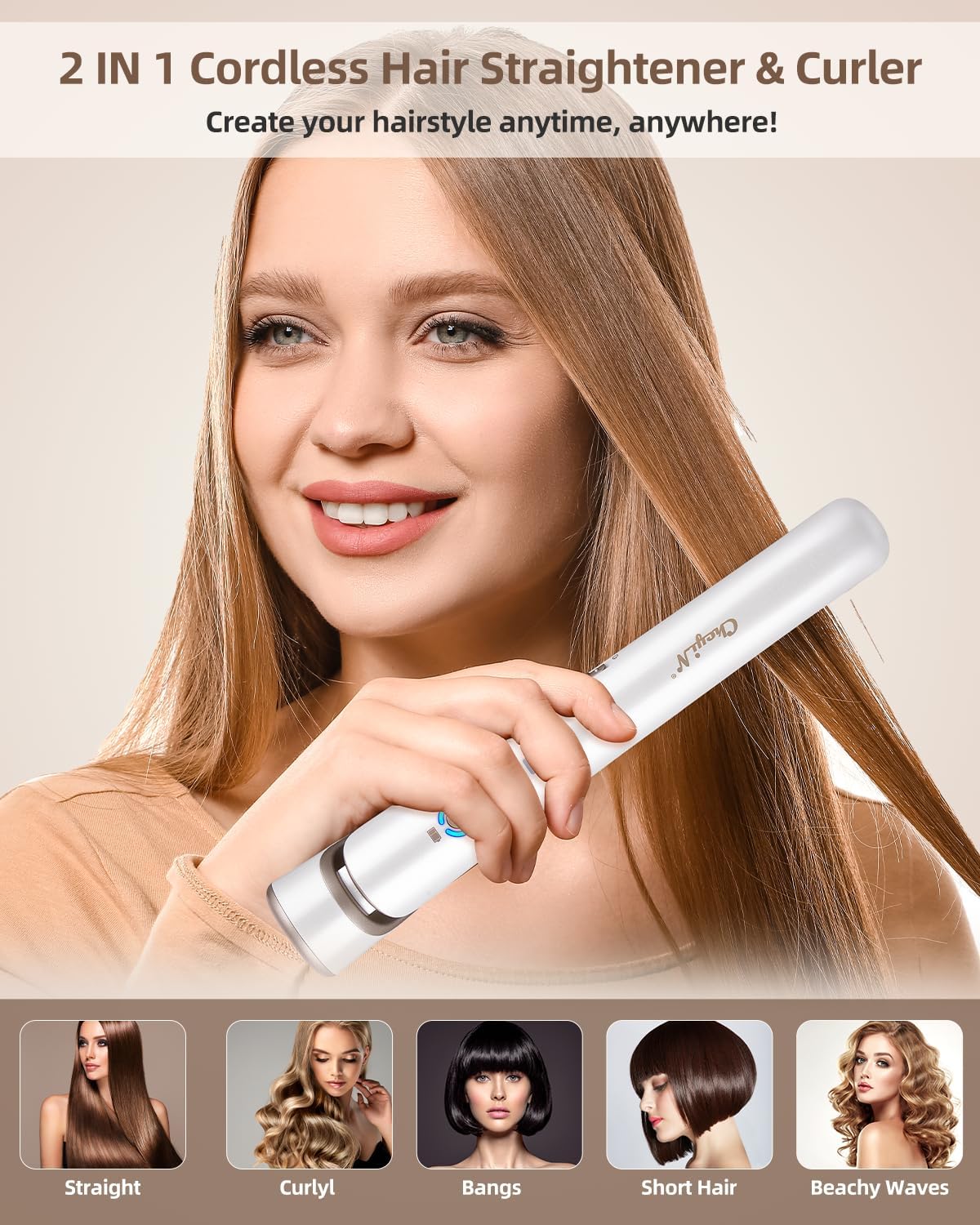 Unityj Uk Beauty CkeyiN Wireless Hair Straightener 1 666 Unityj Uk Beauty CkeyiN Wireless Hair Straightener 1 666
