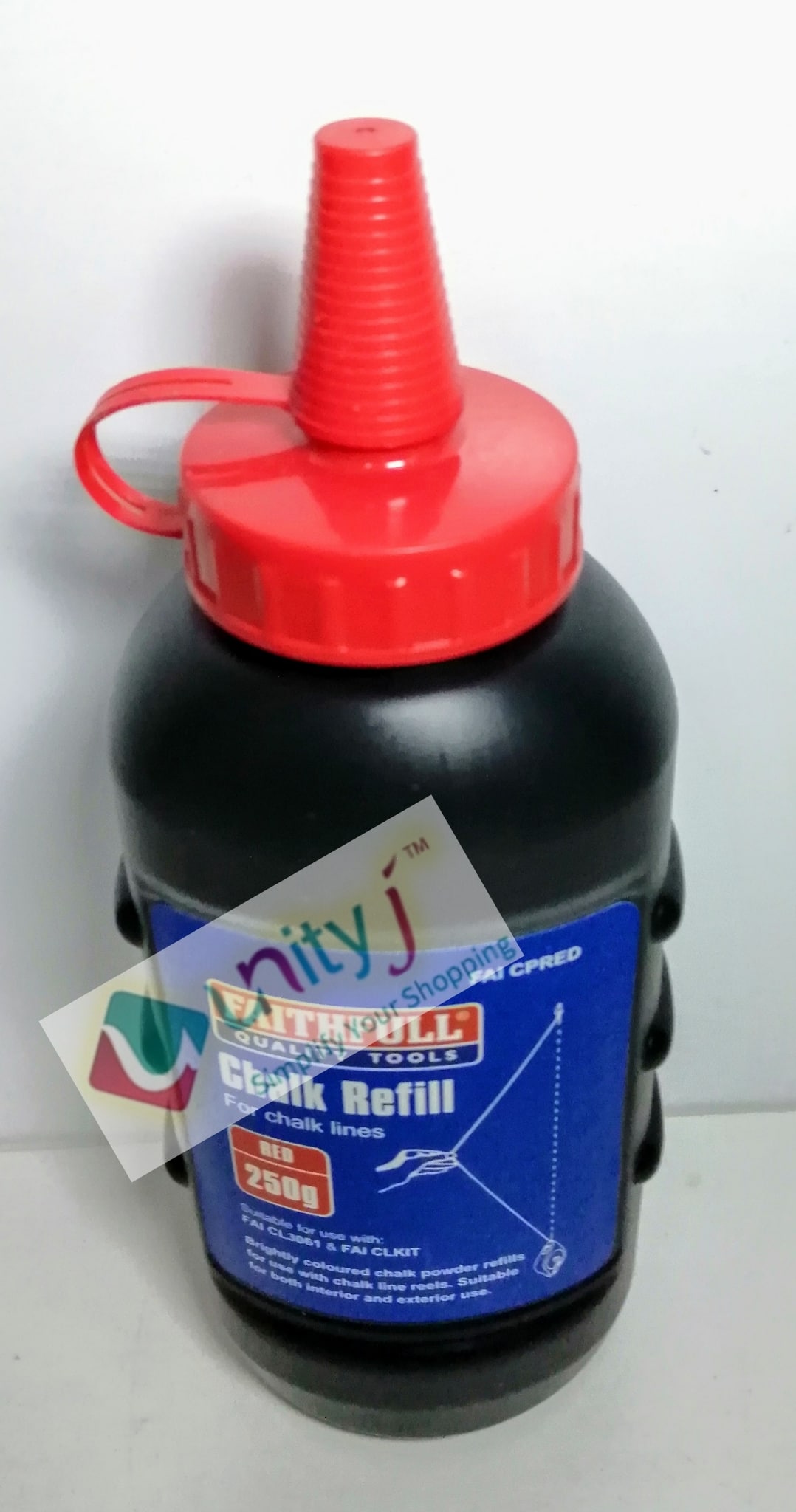 Unityj Uk Building Faithfull FAICPRED Builders Chalk Line Powder Refill Red 28 Unityj Uk Building Faithfull FAICPRED Builders Chalk Line Powder Refill Red 28