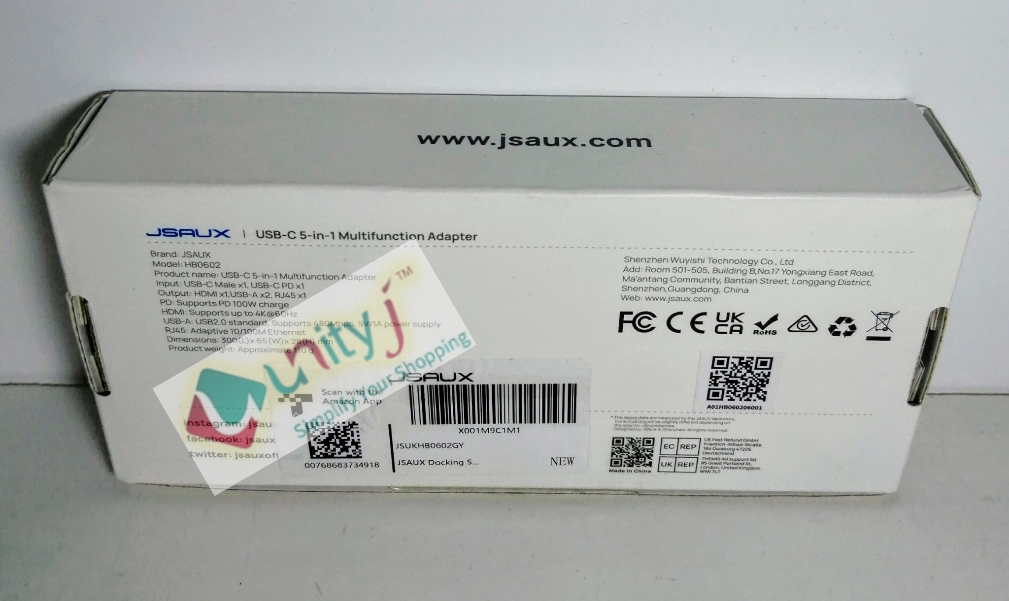 Unityj Uk Computers JSAUX 5 In 1 Docking Station 1 1664 Unityj Uk Computers JSAUX 5 In 1 Docking Station 1 1664