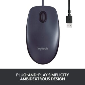 Unityj Uk Computers Logitech B100 Wired USB Mouse 2 1712 Unityj Uk Computers Logitech B100 Wired USB Mouse 2 1712