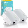 TP-Link AV600 Powerline Starter Kit TL-PA4010KIT – Up to 300m Range, No Configuration Needed, Ideal for HD Video Streaming, Gaming, Large File Downloads, UK Plug, Power Saving Mode, Compact Design, White