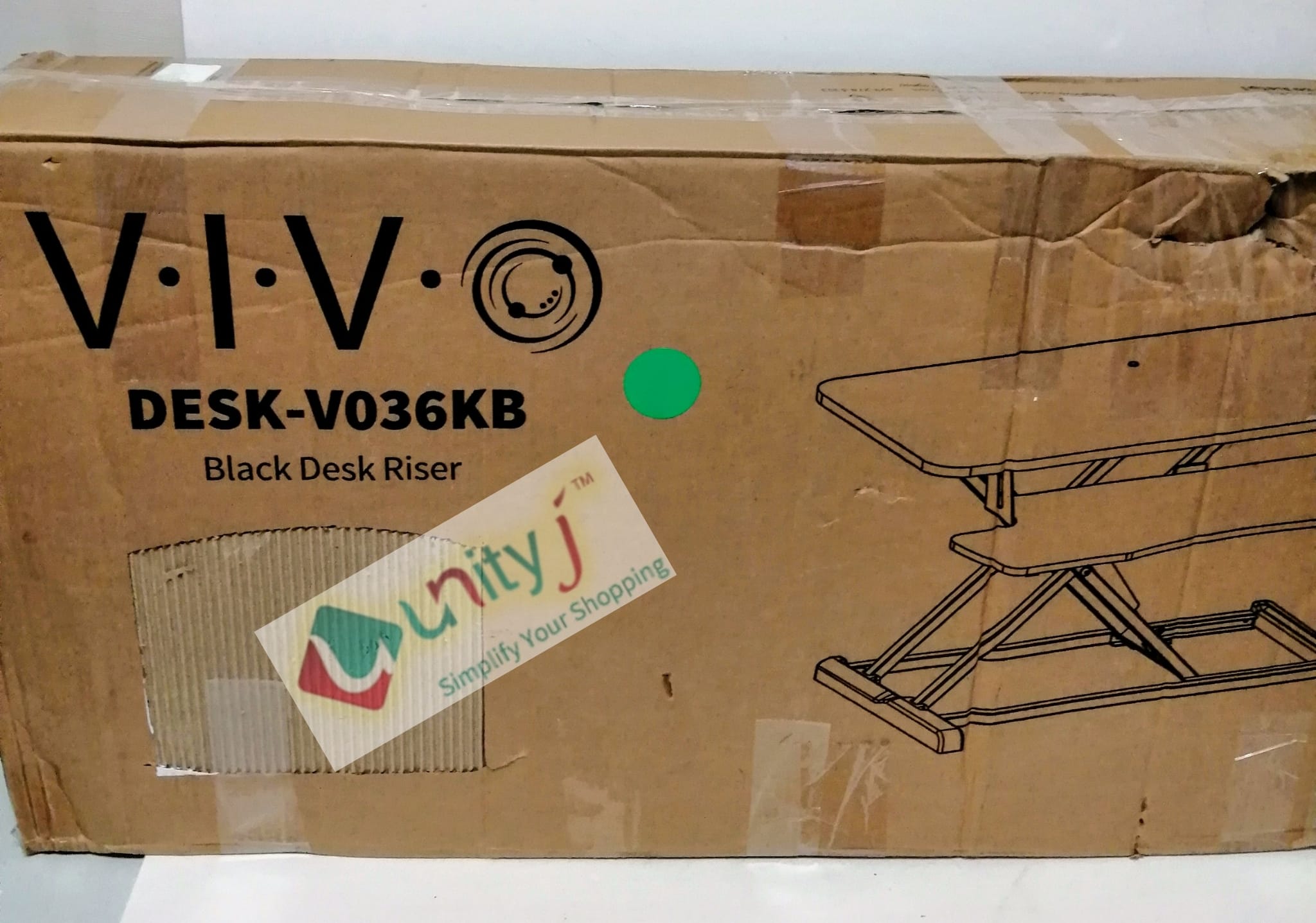 Unityj Uk Computers VIVO 91 Cm Desk Converter 1825 Unityj Uk Computers VIVO 91 Cm Desk Converter 1825