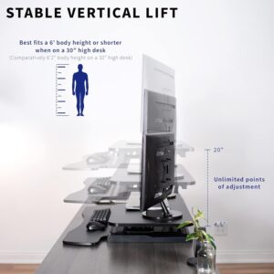 Unityj Uk Computers VIVO Height Adjustable Standing Desk 3 1821 Unityj Uk Computers VIVO Height Adjustable Standing Desk 3 1821