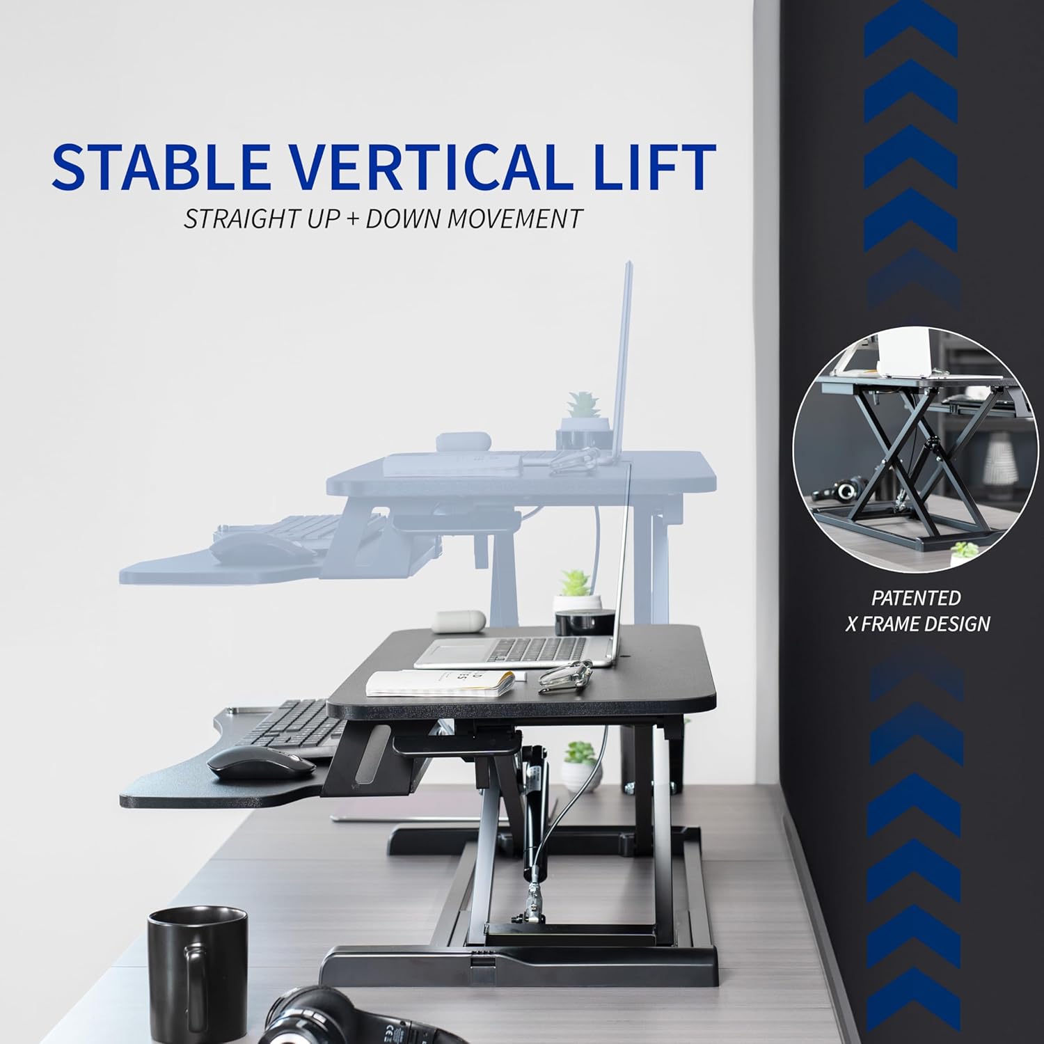 Unityj Uk Computers VIVO Height Adjustable Standing Desk 4 1820 Unityj Uk Computers VIVO Height Adjustable Standing Desk 4 1820
