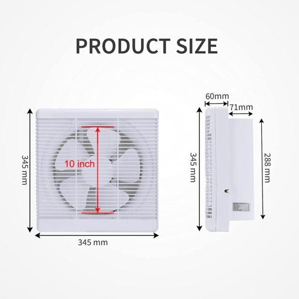 Unityj Uk Household MEQATS Extractor Fan With Shutter 2 589