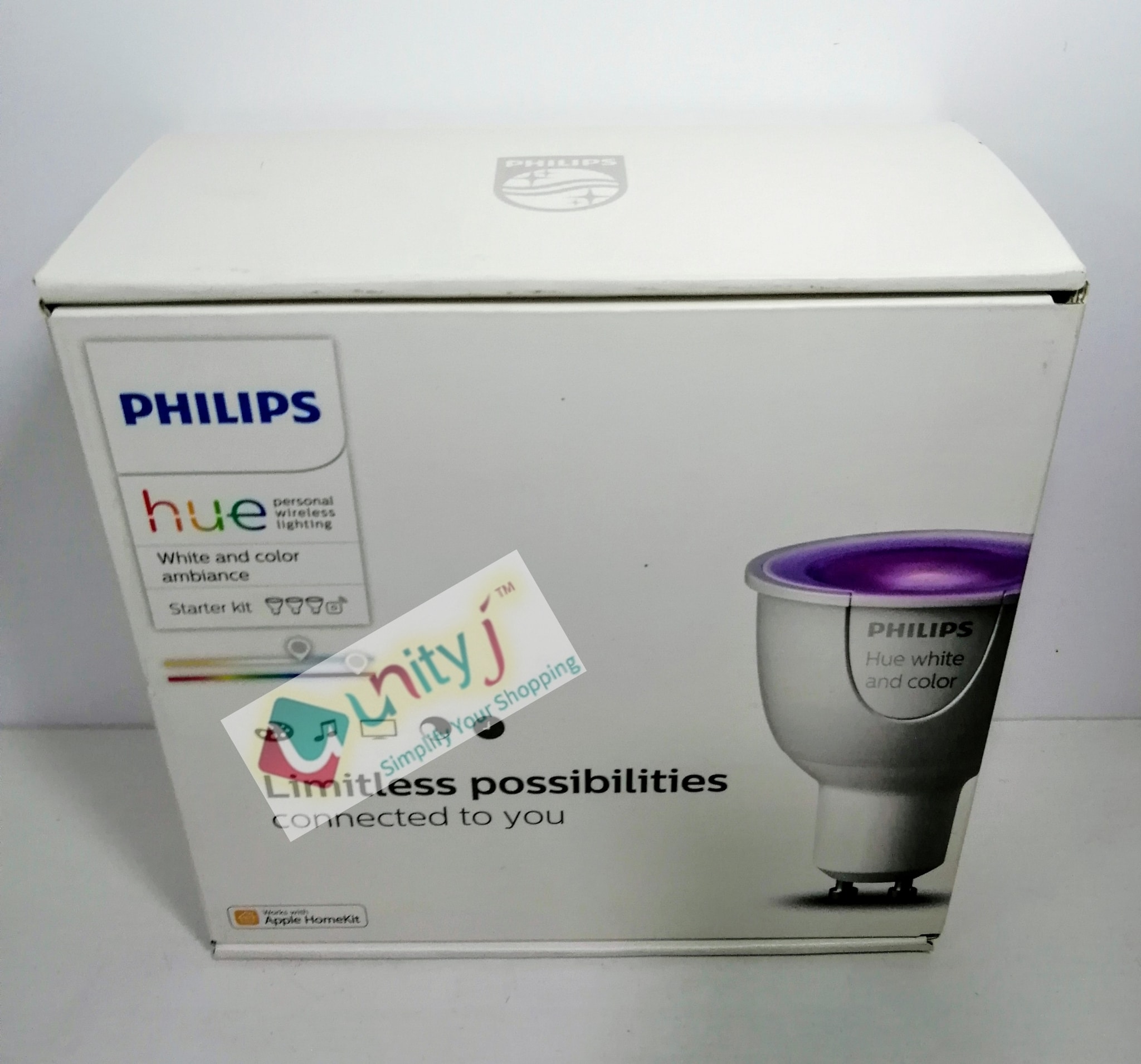 Unityj Uk Lighting Philips 3 Light Smart Bulb Starter Kit + Communication Bridge, White And Colour 1 145 Unityj Uk Lighting Philips 3 Light Smart Bulb Starter Kit + Communication Bridge, White And Colour 1 145