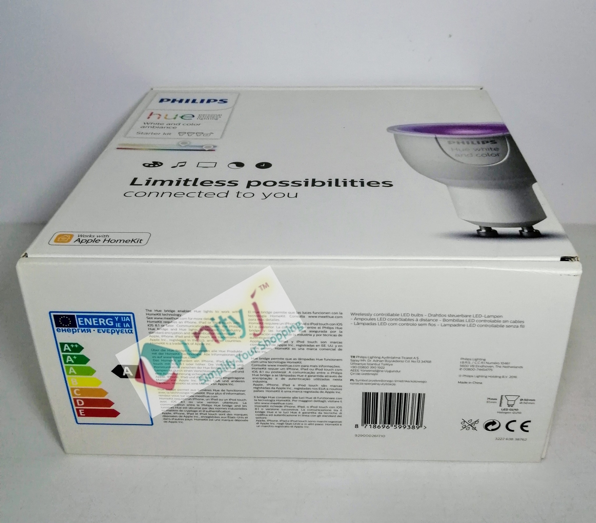 Unityj Uk Lighting Philips 3 Light Smart Bulb Starter Kit + Communication Bridge, White And Colour 3 147 Unityj Uk Lighting Philips 3 Light Smart Bulb Starter Kit + Communication Bridge, White And Colour 3 147