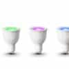 Philips Hue GU10 White and Colour Ambiance Starter Kit – 3x LED Smart Bulbs, Dimmer Switch + Bridge, 16 Million Colours, Voice Control with Alexa, Google Assistant, Apple HomeKit, Energy Class A+