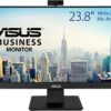 ASUS Business Monitor – BE24EQK 23.8″ – Full HD, IPS, Frameless Design, Built-in Webcam & Mic, HDMI, Flicker-Free, Low Blue Light, VESA Mountable, LED Display, Ideal for Video Conferencing, Online Learning, Office & Home Use