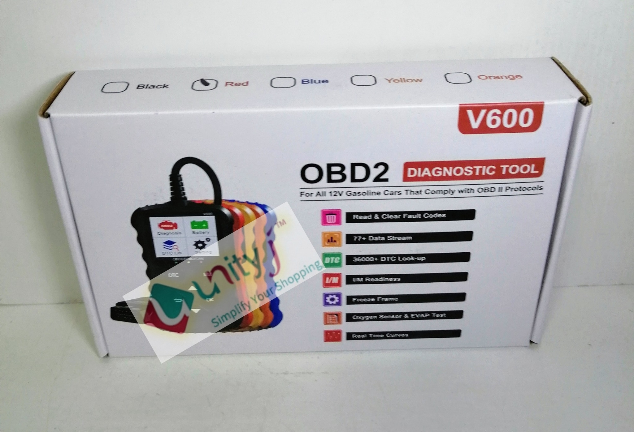 Unityj Uk Automotive Parts Accessories IKiKin OBD2 Diagnostic Device RED V600 1 135 Unityj Uk Automotive Parts Accessories IKiKin OBD2 Diagnostic Device RED V600 1 135