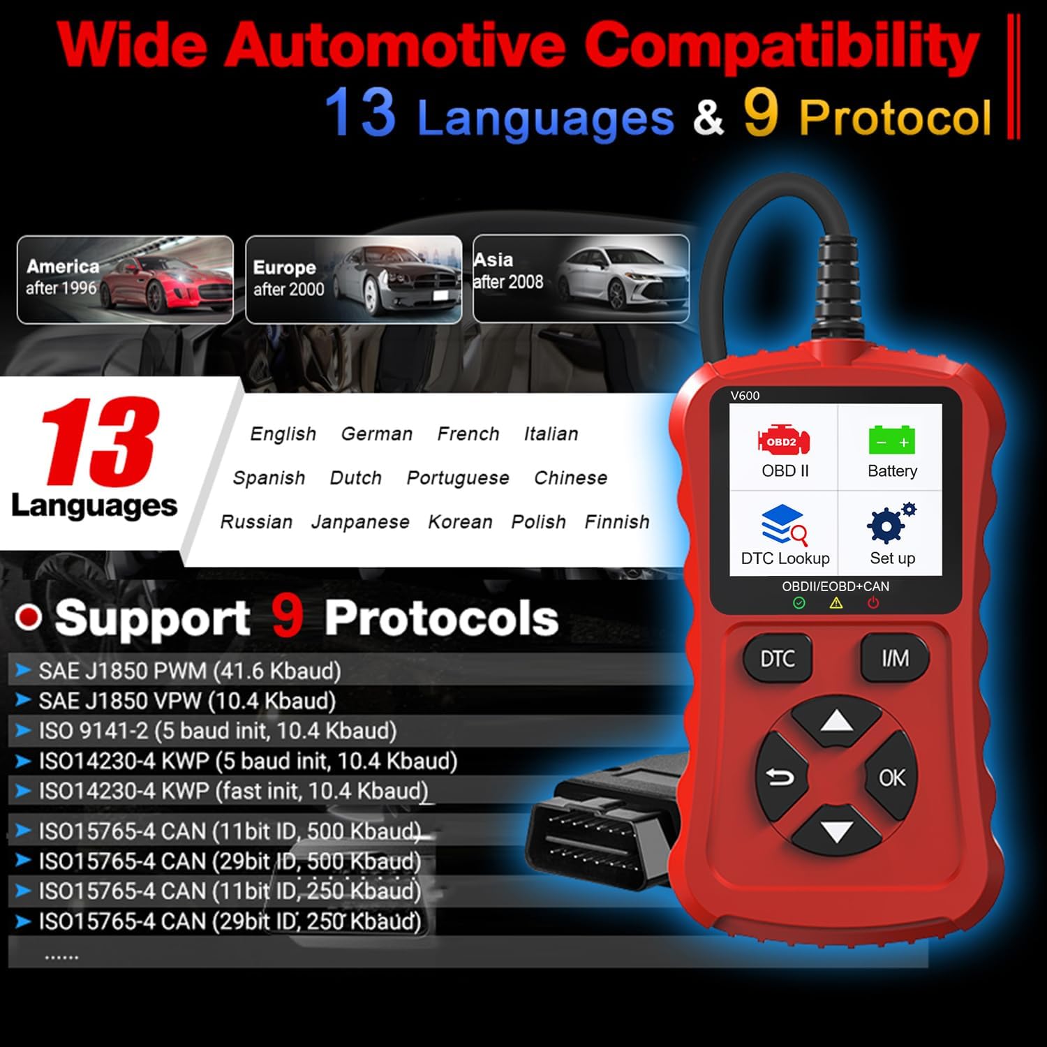 Unityj Uk Automotive Parts Accessories IKiKin OBD2 Scanner Car Diagnostic Tool 5 139 Unityj Uk Automotive Parts Accessories IKiKin OBD2 Scanner Car Diagnostic Tool 5 139