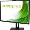 HANNSPREE Monitor HP270WJB 27″ Full HD – 5MP Webcam, Built-In Speakers, HDMI, DisplayPort, VGA, USB Hub, Adjustable Stand, VESA Mount, Flicker-Free, Low Blue Light, Office, Home, Video Conferencing, Gaming, Business