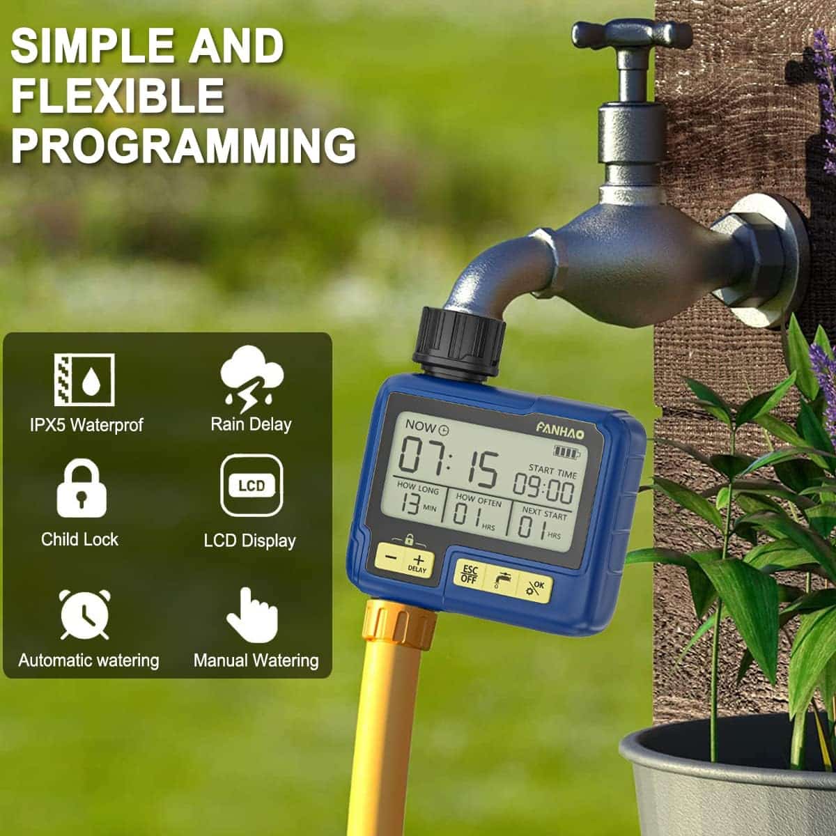 Unityj Uk Household FANHAO Automatic Garden Water Timer 1 680 Unityj Uk Household FANHAO Automatic Garden Water Timer 1 680