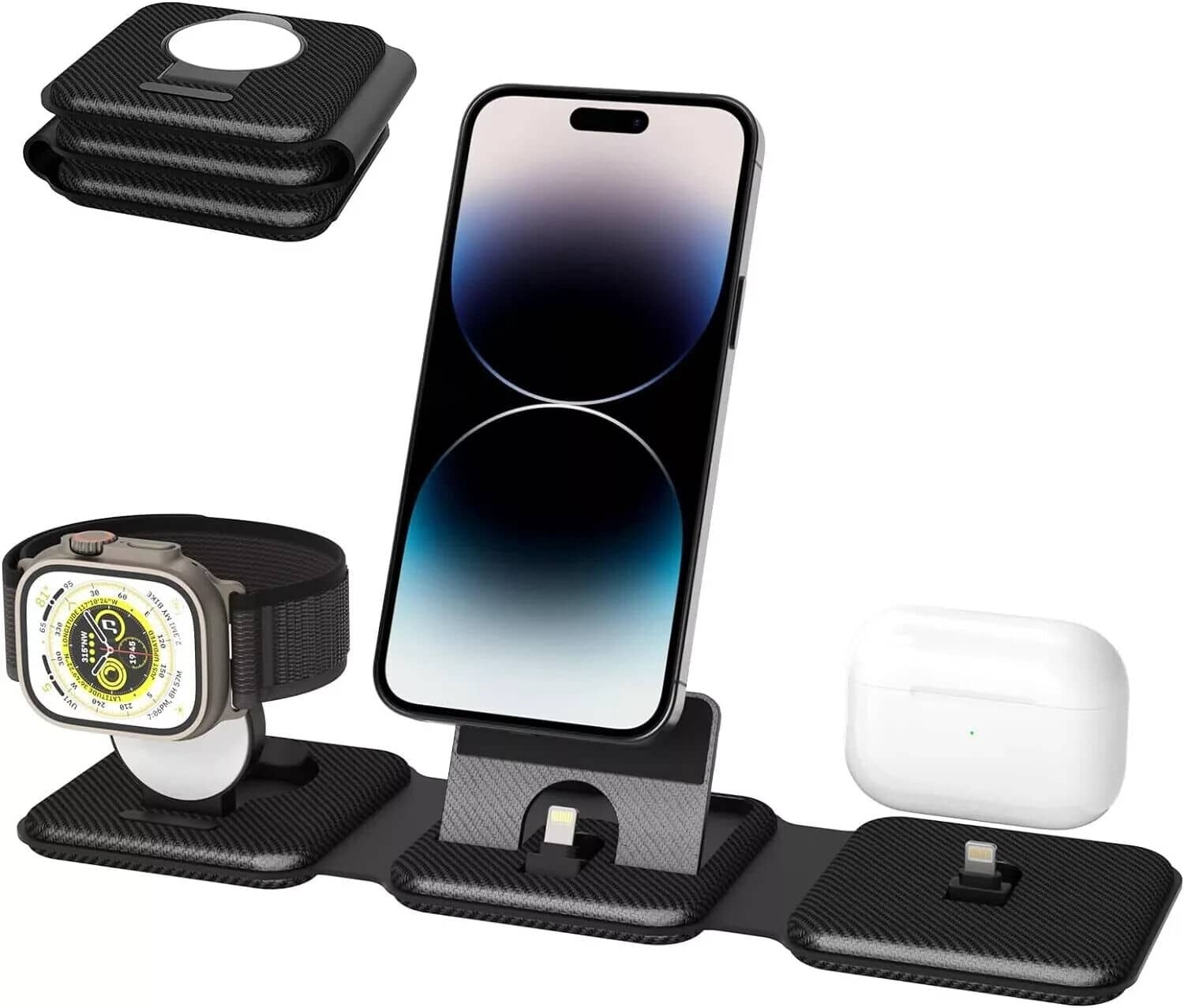 Unityj Uk Mobilephones MEQATS Foldable Travel Charger,3 In 1 207 Unityj Uk Mobilephones MEQATS Foldable Travel Charger,3 In 1 207