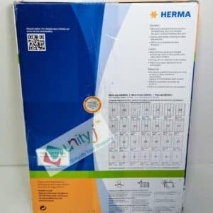 Unityj Uk Office HERMA Self Adhesive Multipurpose Labels, 65 Labels Per A4 Sheet, 200 Sheets, 38.1 X 21.2 Mm, 13000 Labels 1 619 Unityj Uk Office HERMA Self Adhesive Multipurpose Labels, 65 Labels Per A4 Sheet, 200 Sheets, 38.1 X 21.2 Mm, 13000 Labels 1 619