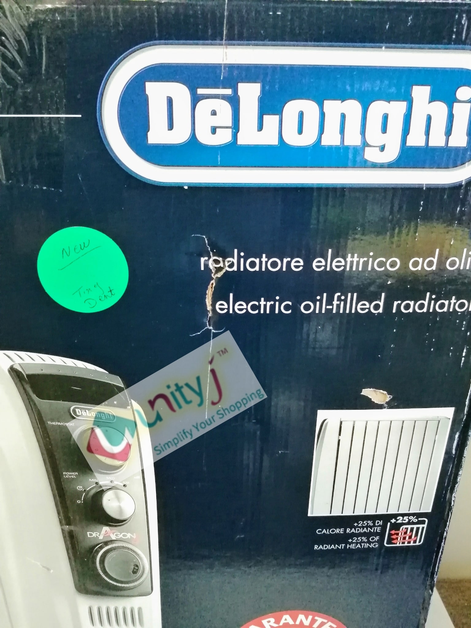 Unityj Uk Appliances De'Longhi Dragon 4 TRD40820T Oil Filled Radiator White 3 855 Unityj Uk Appliances De'Longhi Dragon 4 TRD40820T Oil Filled Radiator White 3 855