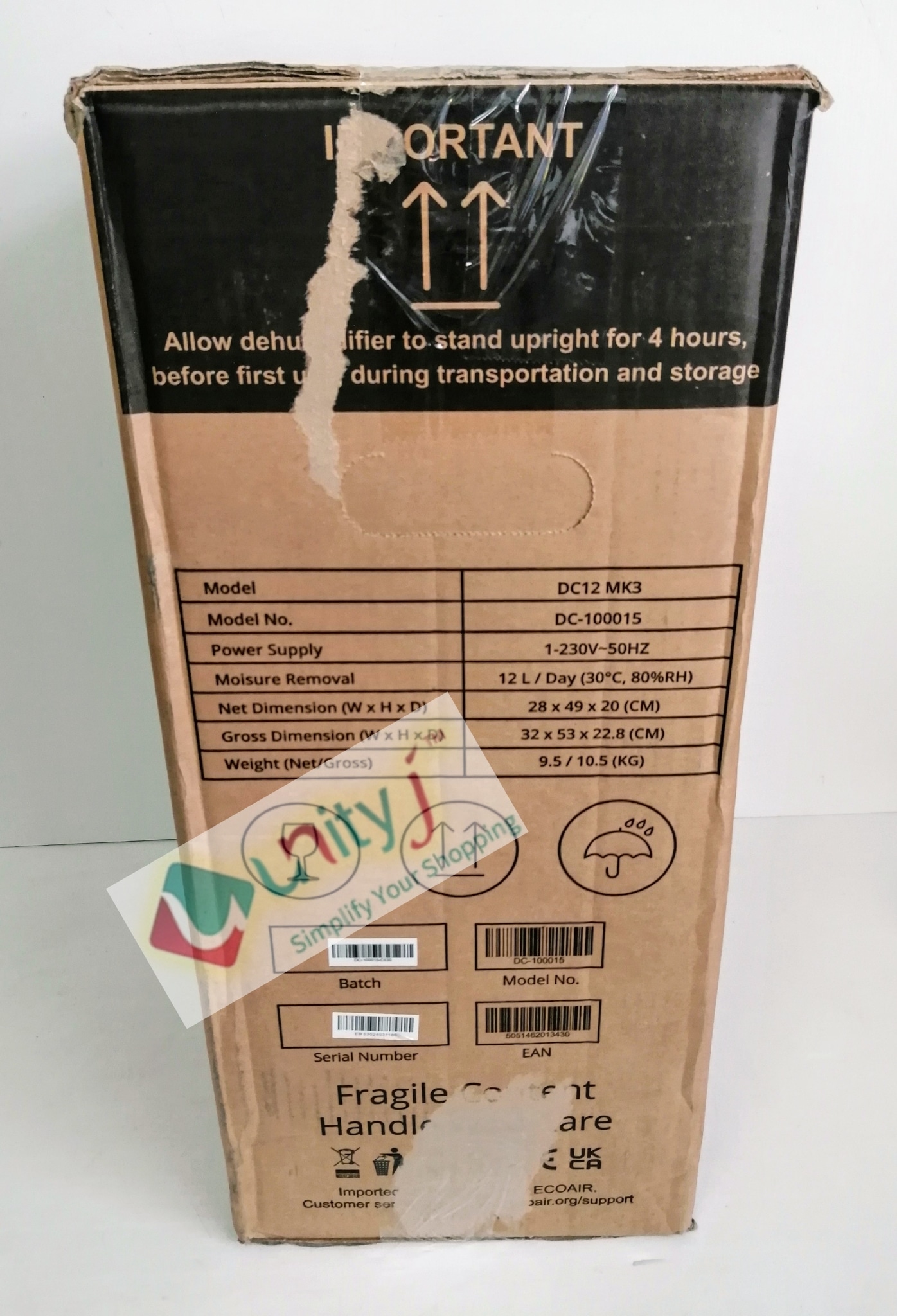 Unityj Uk Appliances EcoAir DC12 MK3 Dehumidifier 12LDay 3 865 Unityj Uk Appliances EcoAir DC12 MK3 Dehumidifier 12LDay 3 865