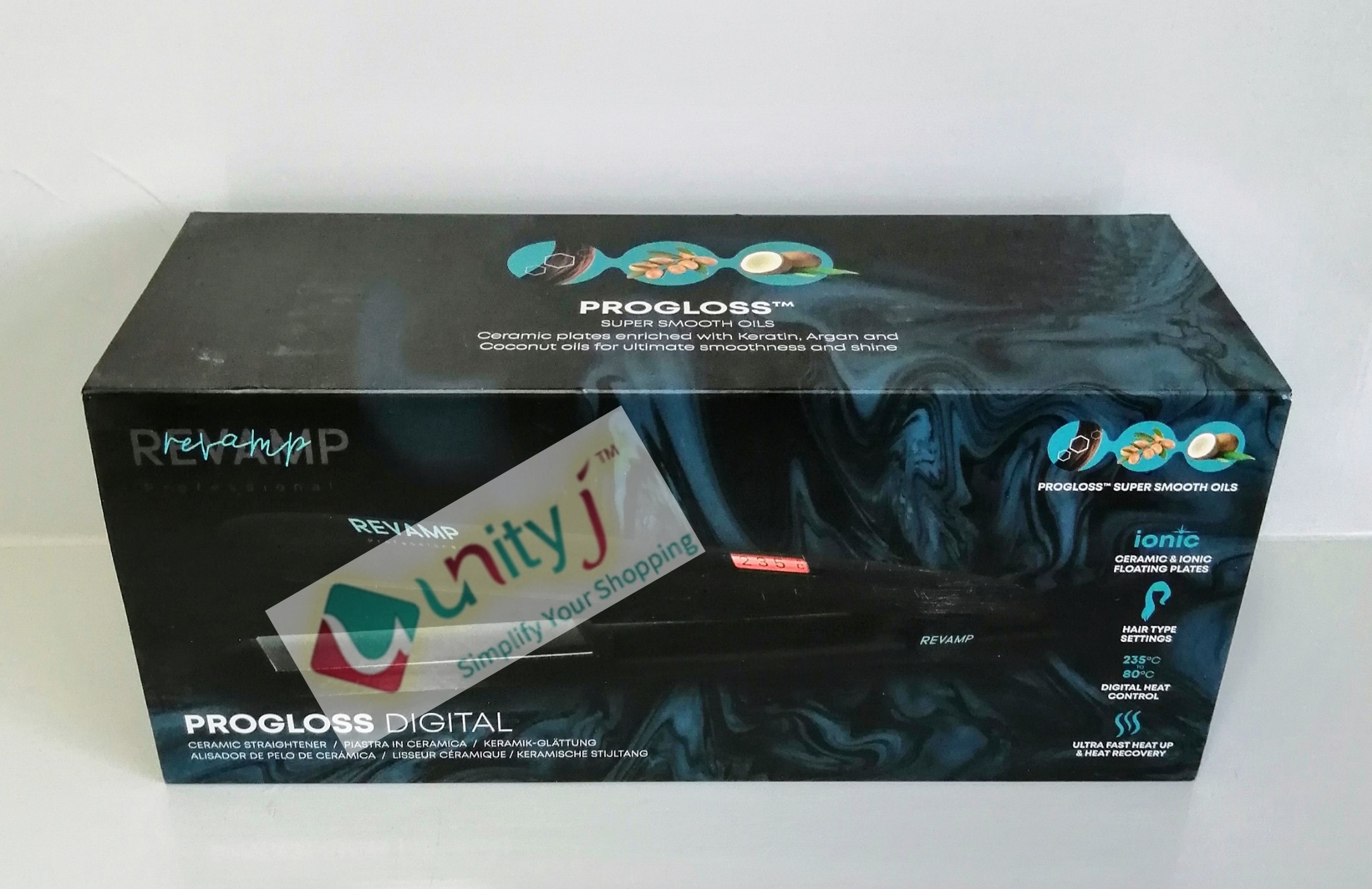 Unityj Uk Beauty REVAMP Progloss Digital Ceramic Hair Straighteners 835 Unityj Uk Beauty REVAMP Progloss Digital Ceramic Hair Straighteners 835