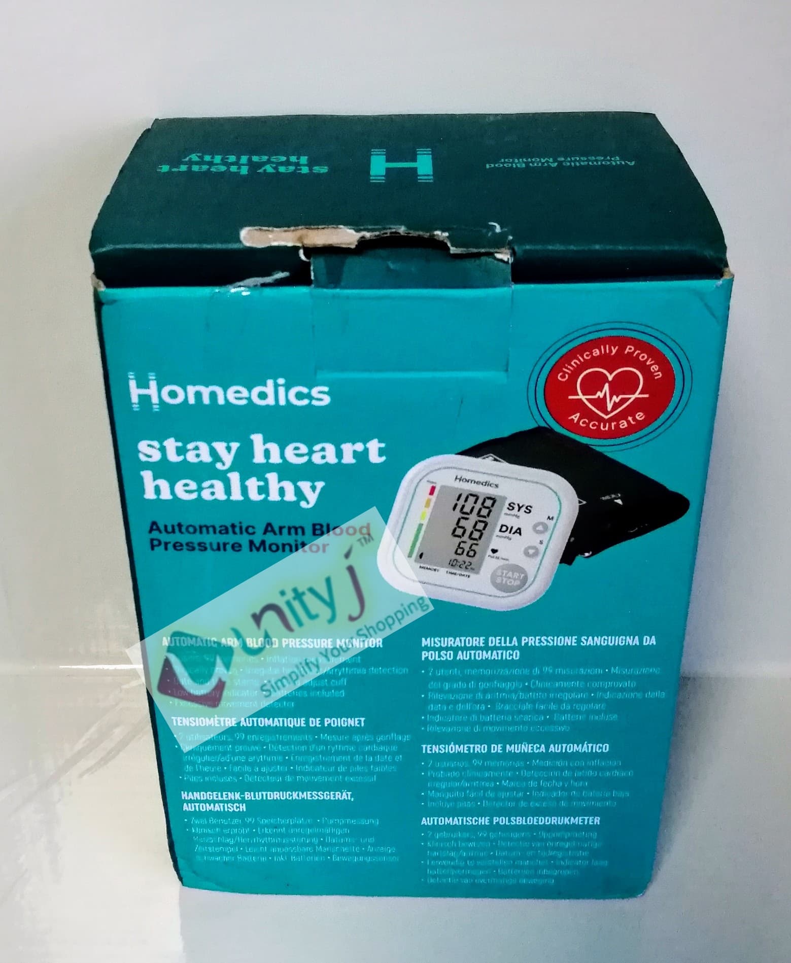Unityj Uk Health Used Homedics Automatic Arm Blood Pressure Monitor 1 631 Unityj Uk Health Used Homedics Automatic Arm Blood Pressure Monitor 1 631