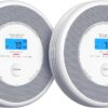 X-Sense Combination Smoke Alarm and Carbon Monoxide Alarm XP0A-SR 2-Pack – English Voice Alerts, LCD Display, 2-in-1 Standalone Detector – For Homes, Flats, Bedrooms, Kitchens, Landlord Safety Compliance
