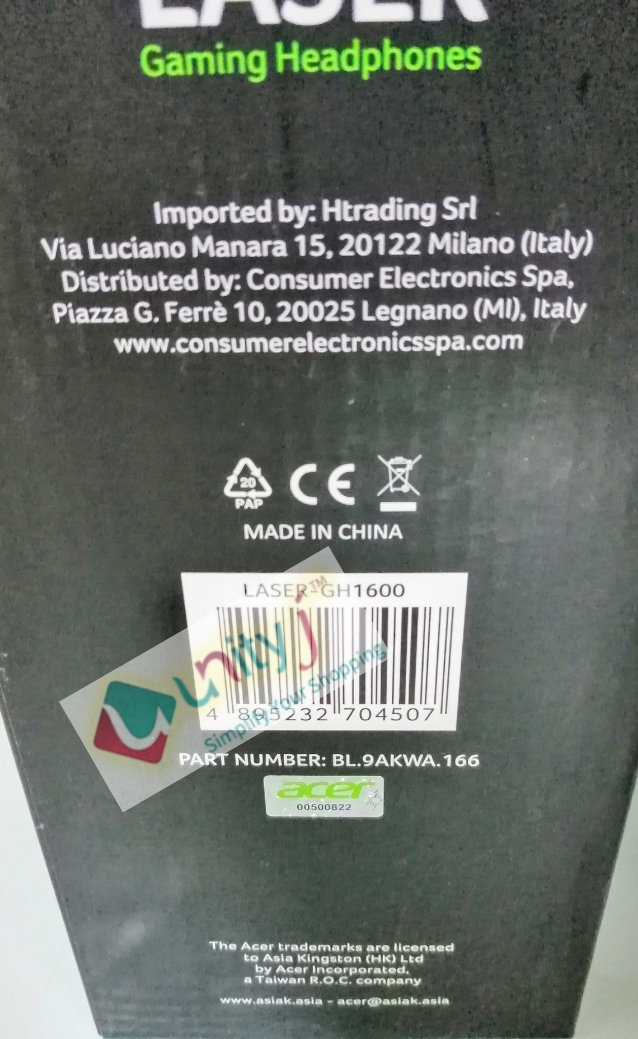 Unityj Uk Audio Video ACER GH 1600 5b 429 Unityj Uk Audio Video ACER GH 1600 5b 429