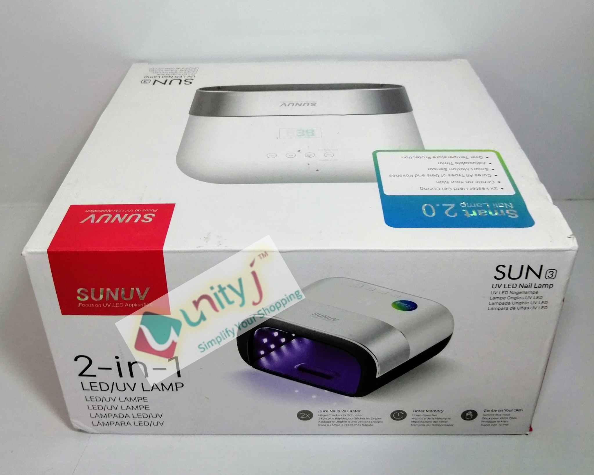 Unityj Uk Beauty SUNUV LED Nail Lamp 48W SUN3 1 859 Unityj Uk Beauty SUNUV LED Nail Lamp 48W SUN3 1 859