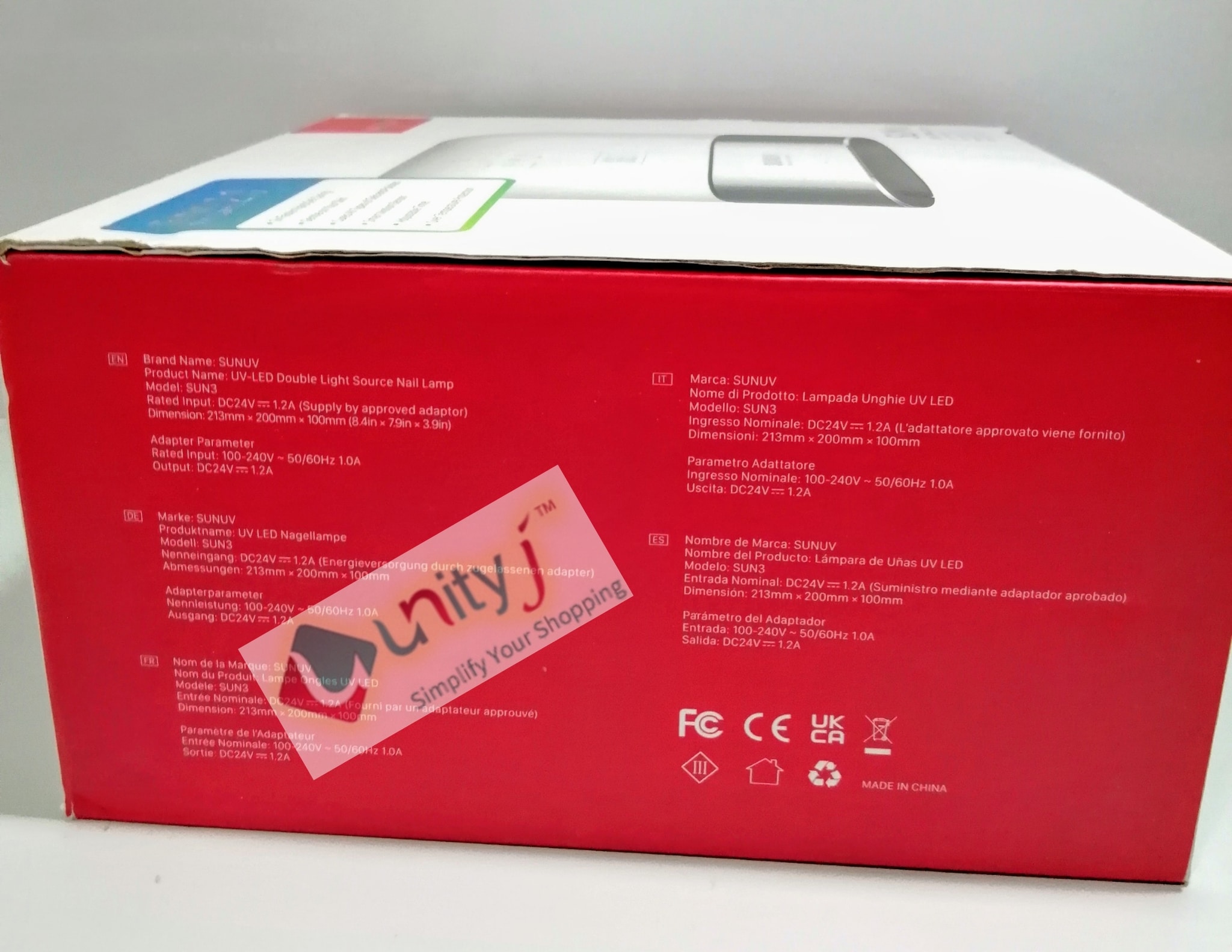 Unityj Uk Beauty SUNUV LED Nail Lamp 48W SUN3 3 861 Unityj Uk Beauty SUNUV LED Nail Lamp 48W SUN3 3 861