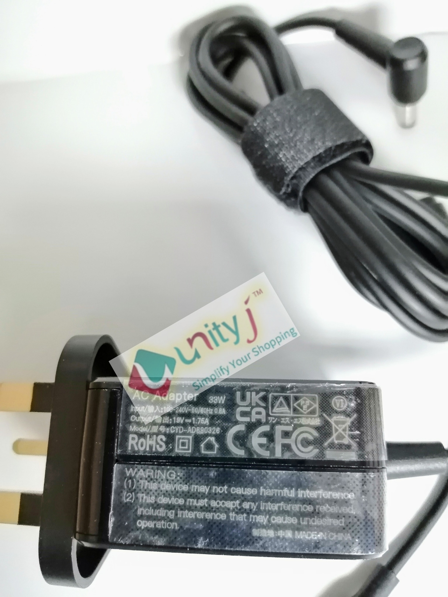 Unityj Uk Computers CYD 33W 19V 1.75A Plug Size5.5x2.5mm 3 2204 Unityj Uk Computers CYD 33W 19V 1.75A Plug Size5.5x2.5mm 3 2204