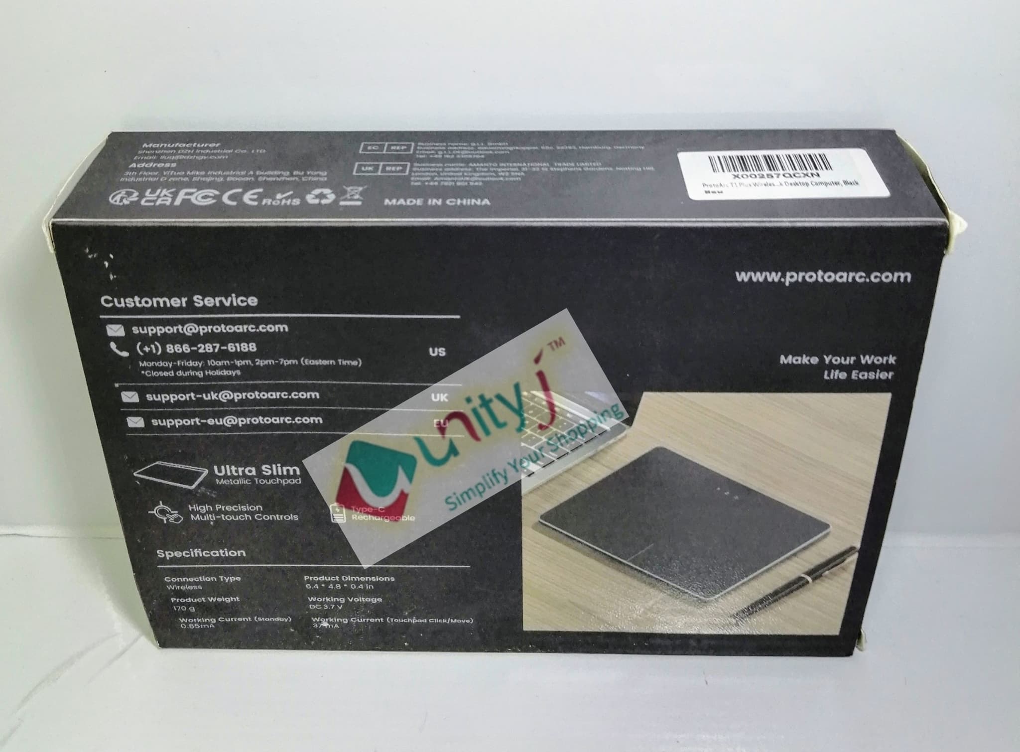 Unityj Uk Computers ProtoArc T1 Plus Wireless Trackpad 1 2235 Unityj Uk Computers ProtoArc T1 Plus Wireless Trackpad 1 2235