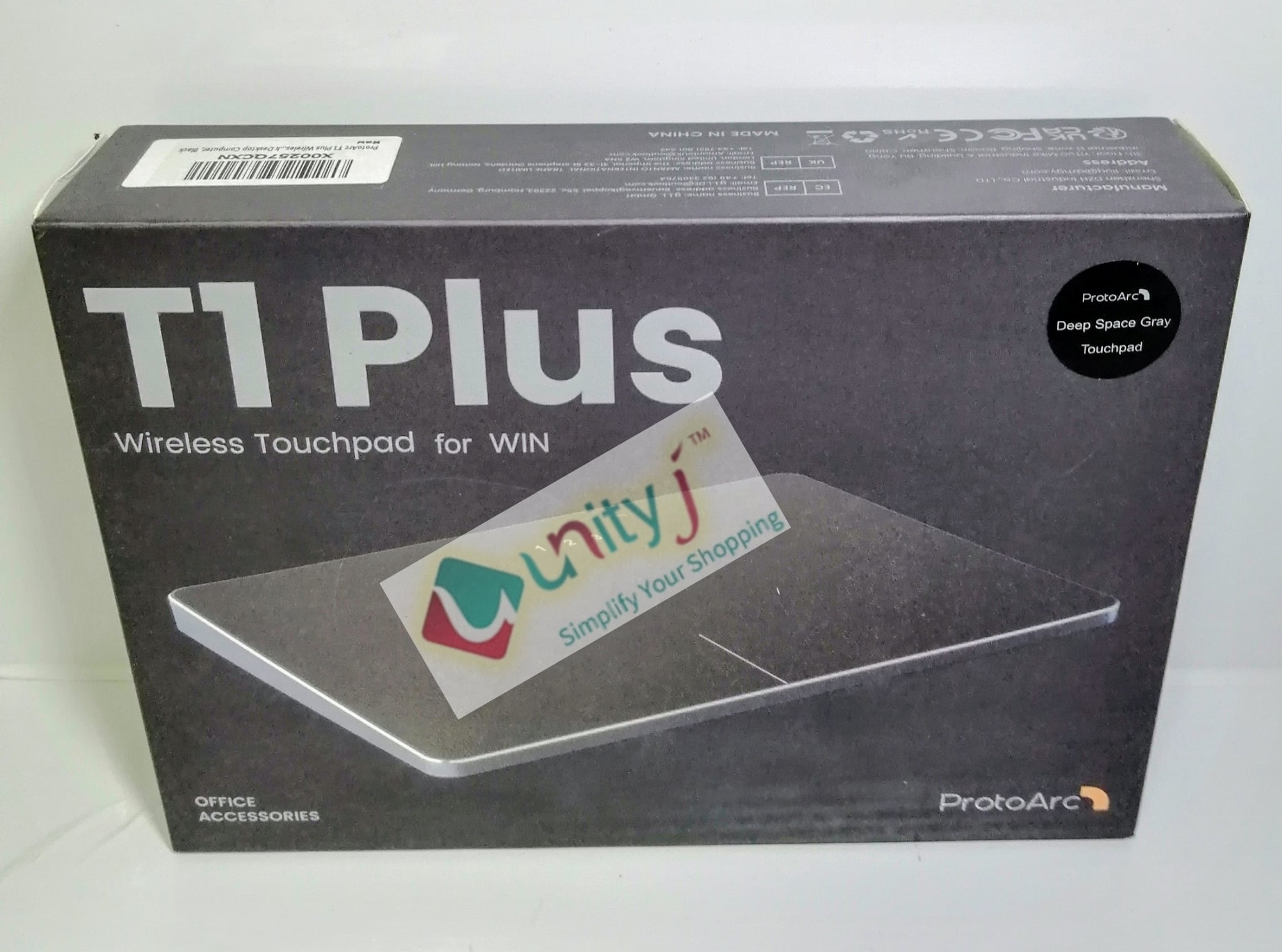 Unityj Uk Computers ProtoArc T1 Plus Wireless Trackpad 2234 Unityj Uk Computers ProtoArc T1 Plus Wireless Trackpad 2234